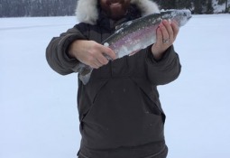 Ice Fishing - 5 lb Rainbow Trout